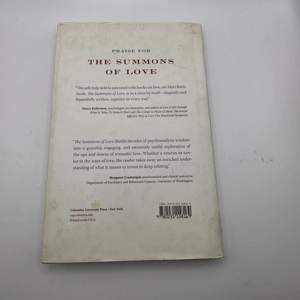 The Summons of Love Hardcover Mari Ruti 9780231158169 2011 Columbia University